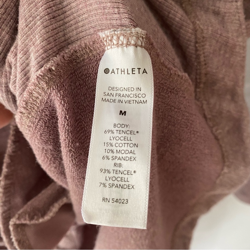 NWOT Athleta dress tunic in Palermo Pink SZ M. Very soft - Picture 6 of 14
